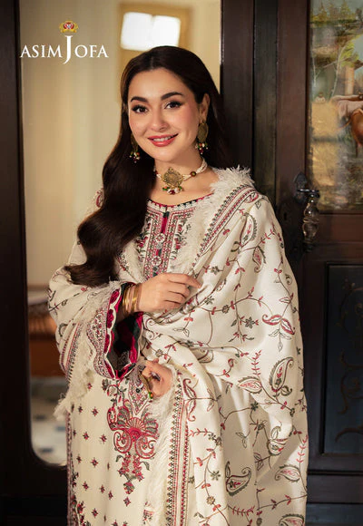 Lawn-3PC Embroidered Shirt With Digital Printed Jauqard Dupatta-5051 - Image 5