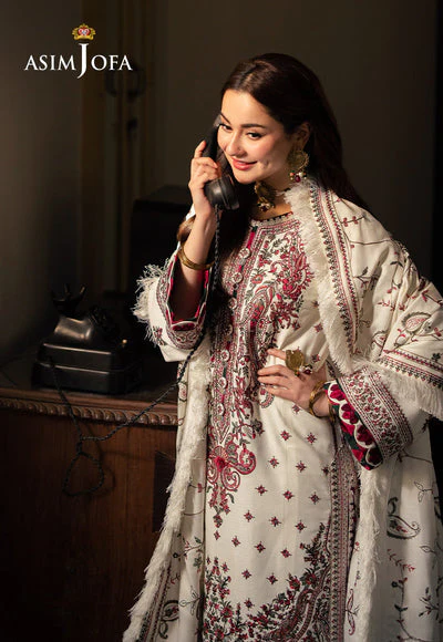 Lawn-3PC Embroidered Shirt With Digital Printed Jauqard Dupatta-5051 - Image 3