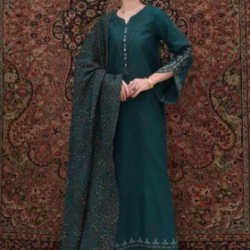3PC Lawn Embroidered Shirt With Digital Printed Jauqard Dupatta-5128