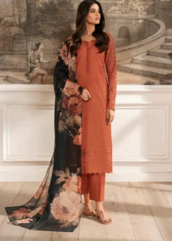 Lawn-3PC Embroidered Shirt with Digital Printed Chiffon Dupatta-5072