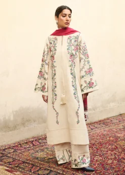 Lawn-3PC Embroidered Shirt With Digital Printed Jauqard Dupatta-5097