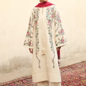 Lawn-3PC Embroidered Shirt With Digital Printed Jauqard Dupatta-5097