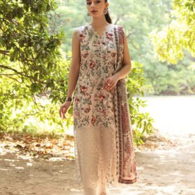 3PC Lawn Printed Shirt With Digital Printed Dupatta-1615