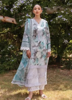 3PC Lawn Printed Shirt With Digital Printed Dupatta-1624