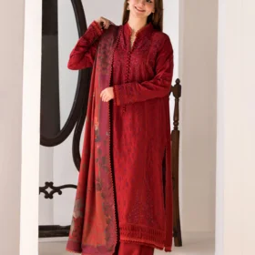 3PC LAWN EMBROIDERED SHIRT WITH DIGITAL PRINTED JACQUARD DUPATTA-5005