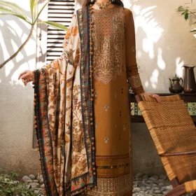 Lawn-3PC Embroidered Shirt With Digital Printed Jauqard Dupatta-5139
