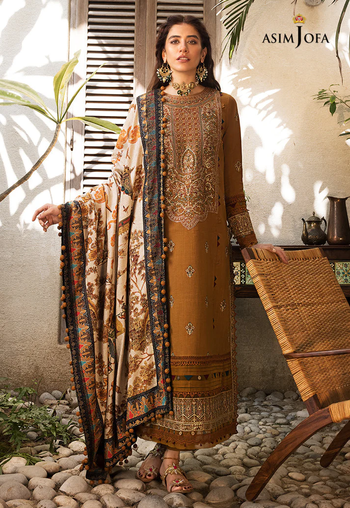 Lawn-3PC Embroidered Shirt With Digital Printed Jauqard Dupatta-5139