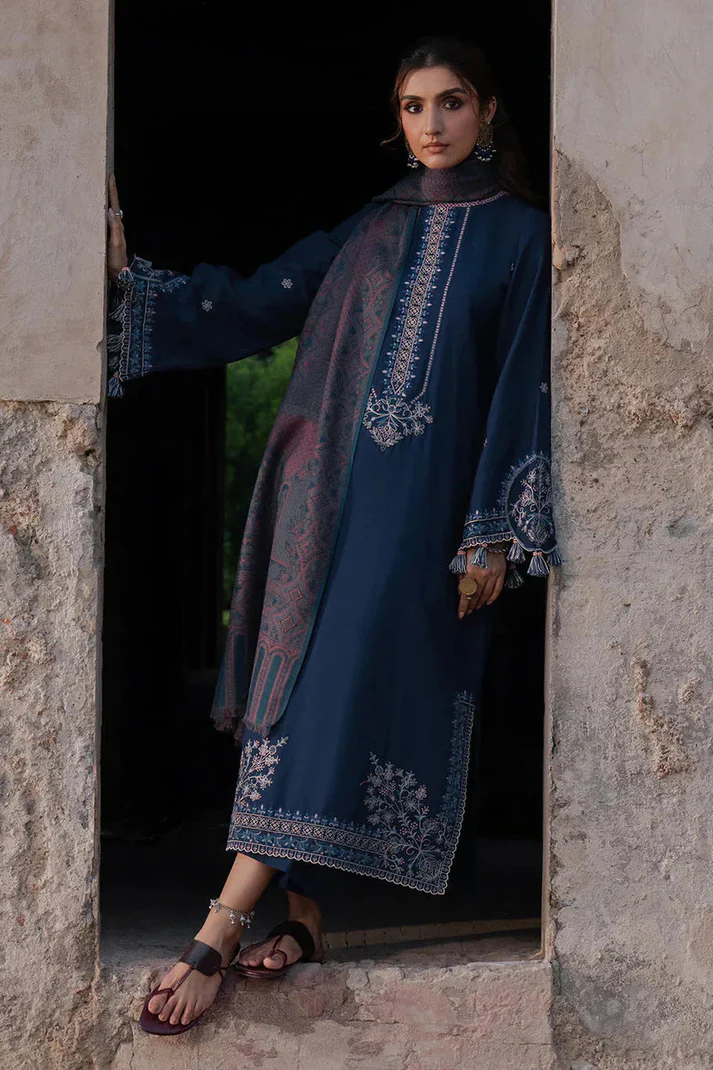 Lawn-3PC Embroidered Shirt With Digital Printed Jauqard Dupatta-5054 - Image 2