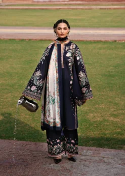 Lawn-3PC Embroidered Shirt With Digital Printed Jauqard Dupatta-5077