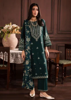 Lawn-3PC Embroidered Shirt with Digital Printed Jacquard Dupatta-5070