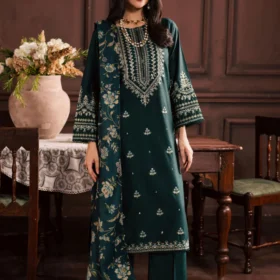Lawn-3PC Embroidered Shirt with Digital Printed Jacquard Dupatta-5070
