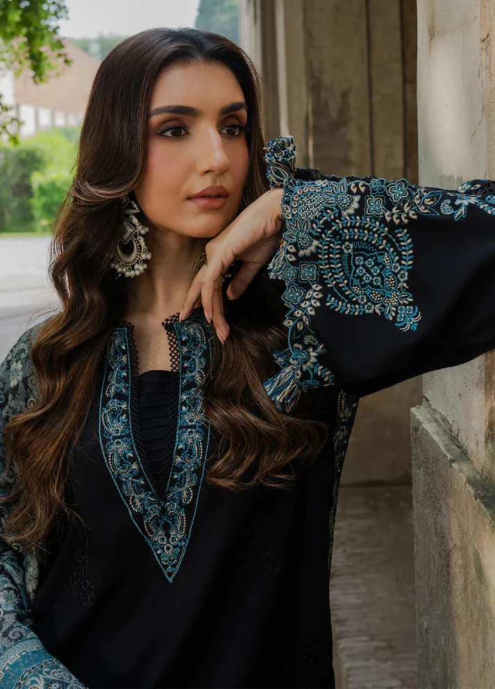 Lawn-3PC Embroidered Shirt With Digital Printed Jauqard Dupatta-5048 - Image 5