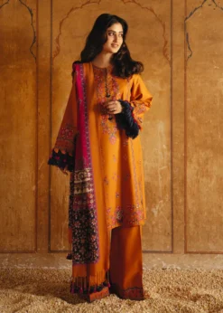 Lawn-3PC Embroidered with Digital Printed Jacquard Dupatta-5126