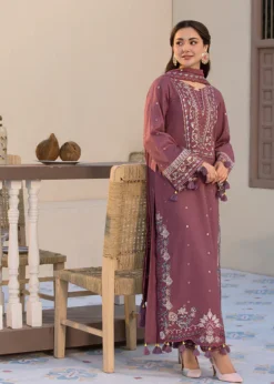 Lawn-3PC Embroidered Shirt with Chiffon Embroidered Dupatta- 5064