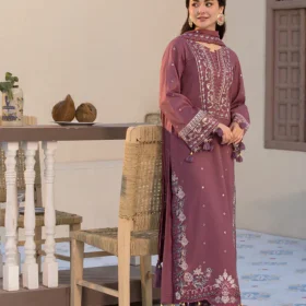 Lawn-3PC Embroidered Shirt with Chiffon Embroidered Dupatta- 5064