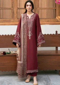 3PC Lawn Embroidered Shirt With Digital Printed Jauqard Dupatta-5118