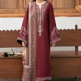 3PC Lawn Embroidered Shirt With Digital Printed Jauqard Dupatta-5118