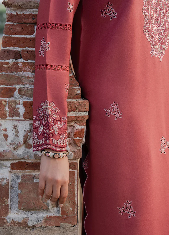 Lawn-3PC Embroidered Shirt with Digital Printed Jacquard Dupatta-5053 - Image 4