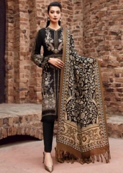 Lawn-3PC Embroidered Shirt with Digital Printed Jacquard Dupatta-1171