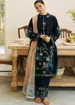 Lawn-3PC Embroidered Shirt with Digital Printed Jacquard Dupatta-1172