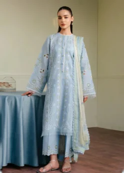 Lawn-3PC Embroidered Shirt with Digital Printed Jacquard Dupatta-1308