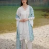 Lawn-3PC Embroidered Shirt with Digital Printed Jacquard Dupatta-1407