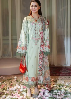 Lawn-3PC Embroidered Shirt with Digital Printed Jacquard Dupatta-1428