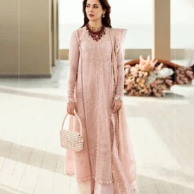 Lawn-3PC Embroidered Shirt with Organza Embroidered Dupatta-1270