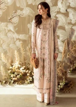 Lawn-3PC Embroidered Shirt with Organza Embroidered Dupatta-1379