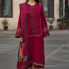 Lawn-3PC Embroidered Shirt with Digital Printed Jacquard Dupatta-5069