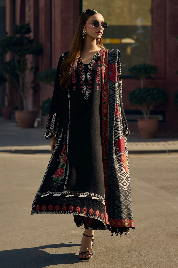 Lawn-3PC Embroidered Shirt With Digital Printed Jauqard Dupatta-5087