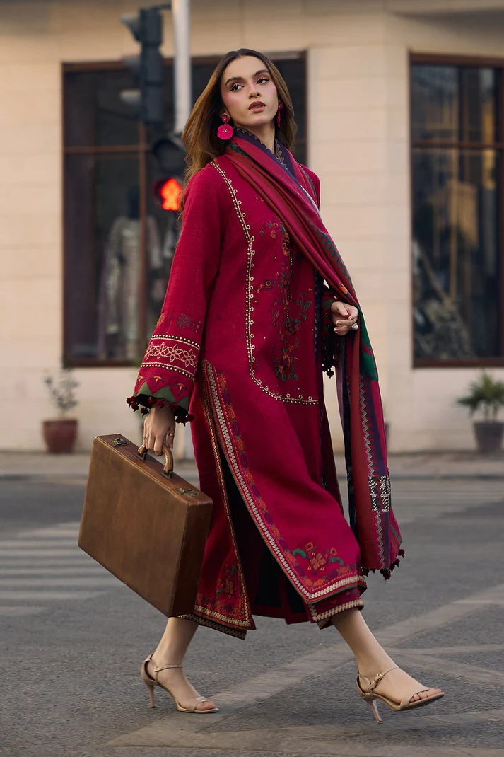 Lawn-3PC Embroidered Shirt with Digital Printed Jacquard Dupatta-5069 - Image 4