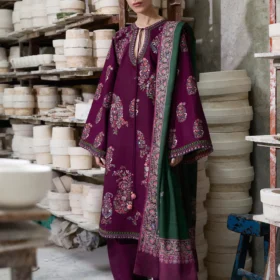 Lawn-3PC Embroidered Shirt With Digital Printed Jauqard Dupatta-5119