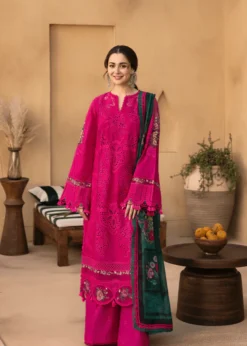 3PC Lawn Embroidered Shirt With Digital Printed Jacquard Dupatta- 5038