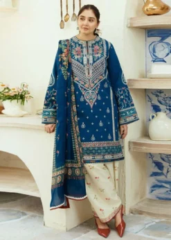 3PC Lawn Embroidered Shirt With Digital Printed Jauqard Dupatta-5033
