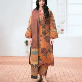 3PC LAWN PRINTED SHIRT WITH LAWN PRINTED DUAPTTA AND TROUSER-4003
