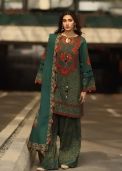 3PC LAWN PRINTED SHIRT WITH VOILE PRINTED DUAPTTA-4006