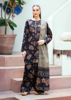 3PC LAWN PRINTED SHIRT WITH VOILE PRINTED DUAPTTA - 4010