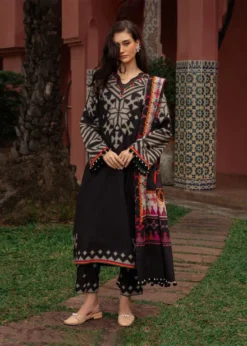 3PC LAWN PRINTED SHIRT WITH VOILE PRINTED DUAPTTA - 4011
