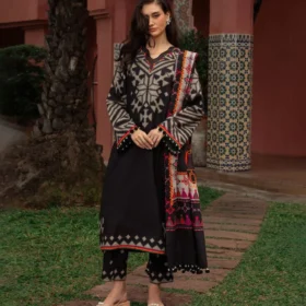 3PC LAWN PRINTED SHIRT WITH VOILE PRINTED DUAPTTA - 4011