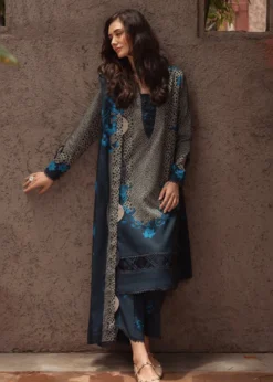 3PC LAWN PRINTED SHIRT WITH VOILE PRINTED DUAPTTA - 4014