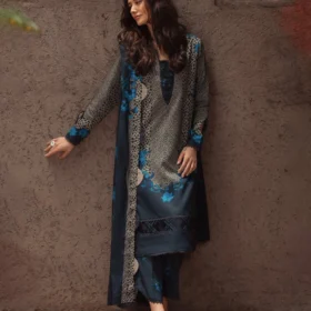 3PC LAWN PRINTED SHIRT WITH VOILE PRINTED DUAPTTA - 4014