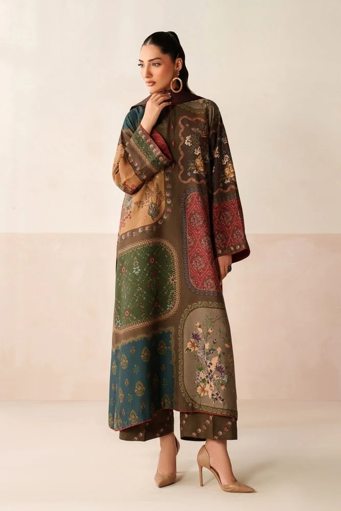 3PC LAWN PRINTED SHIRT WITH VOILE PRINTED DUAPTTA - 4016 - Image 4