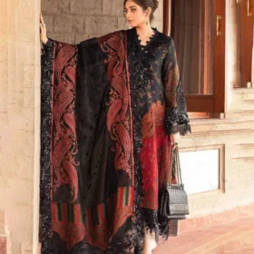 3PC LAWN PRINTED SHIRT WITH VOILE PRINTED DUAPTTA - 4017