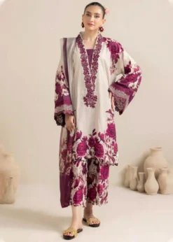 3PC LAWN PRINTED SHIRT WITH VOILE PRINTED DUAPTTA - 4018