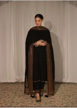 Lawn-3PC Embroidered Shirt with Organza Sequins Embroidered Dupatta- 5135