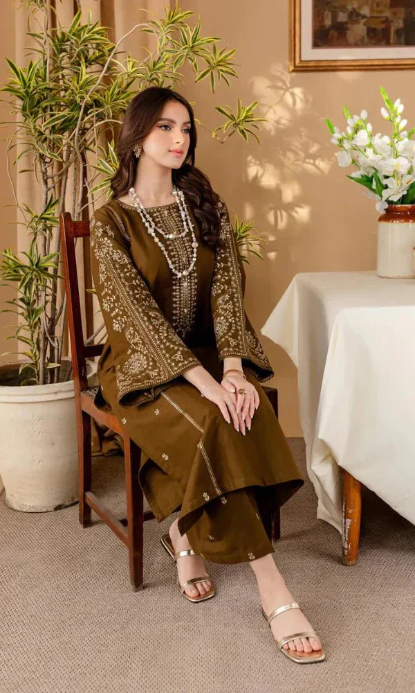 Lawn 2PC Embroidered-5006 - Image 2