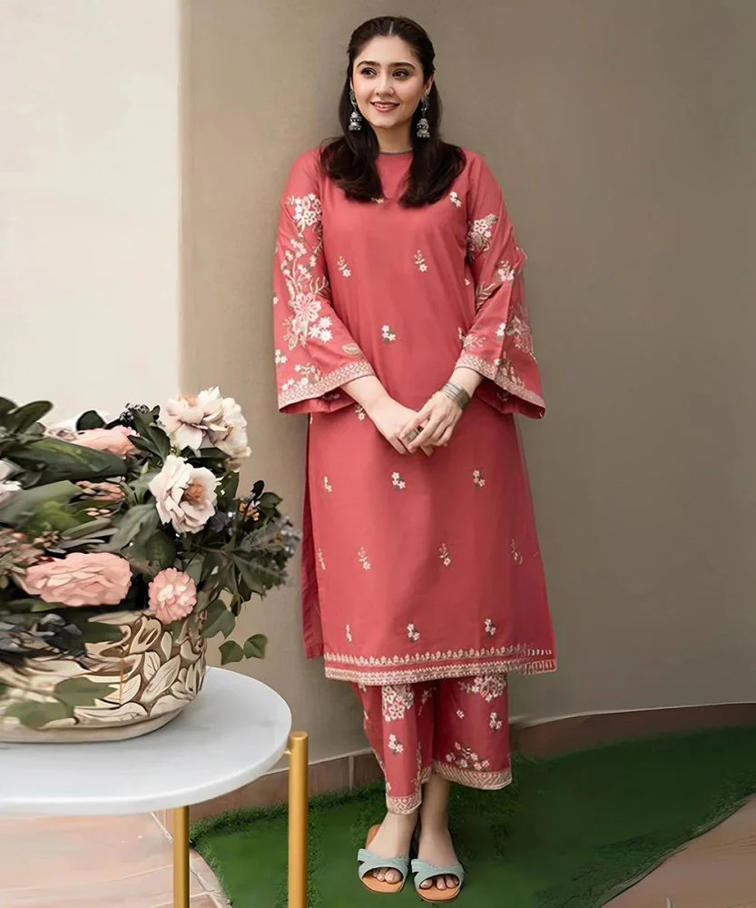 Lawn 2PC EMBROIDERED SHIRT AND TROUSER-5009