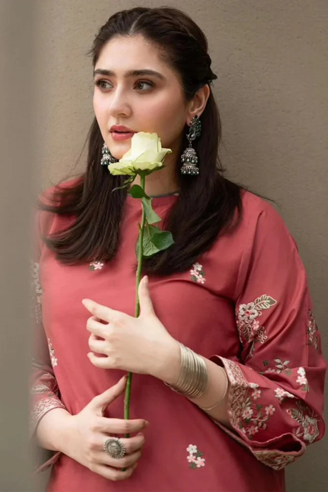 Lawn 2PC EMBROIDERED SHIRT AND TROUSER-5009 - Image 2