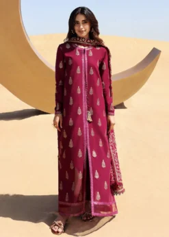 Lawn-3PC Embroidered Shirt with Digital Printed Jacquard Dupatta - 1331